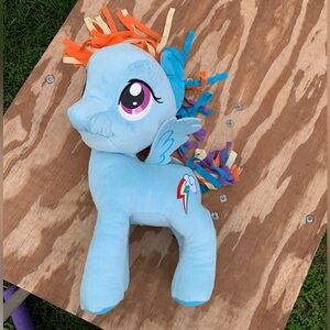 Rainbow dash Build A Bear blue rainbow‎ bab large stuffed animal plush